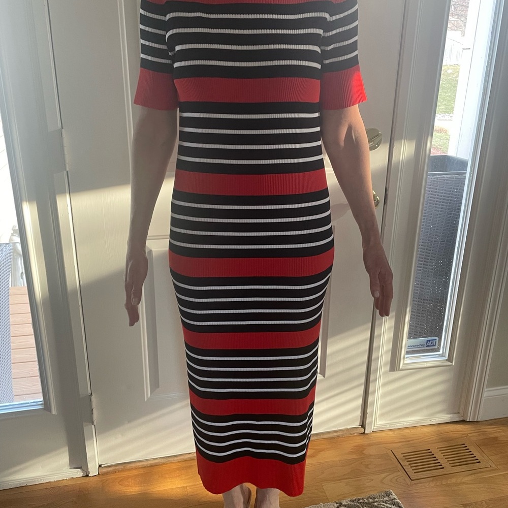 J Crew knit dress , worn once, size medium . Very flattering